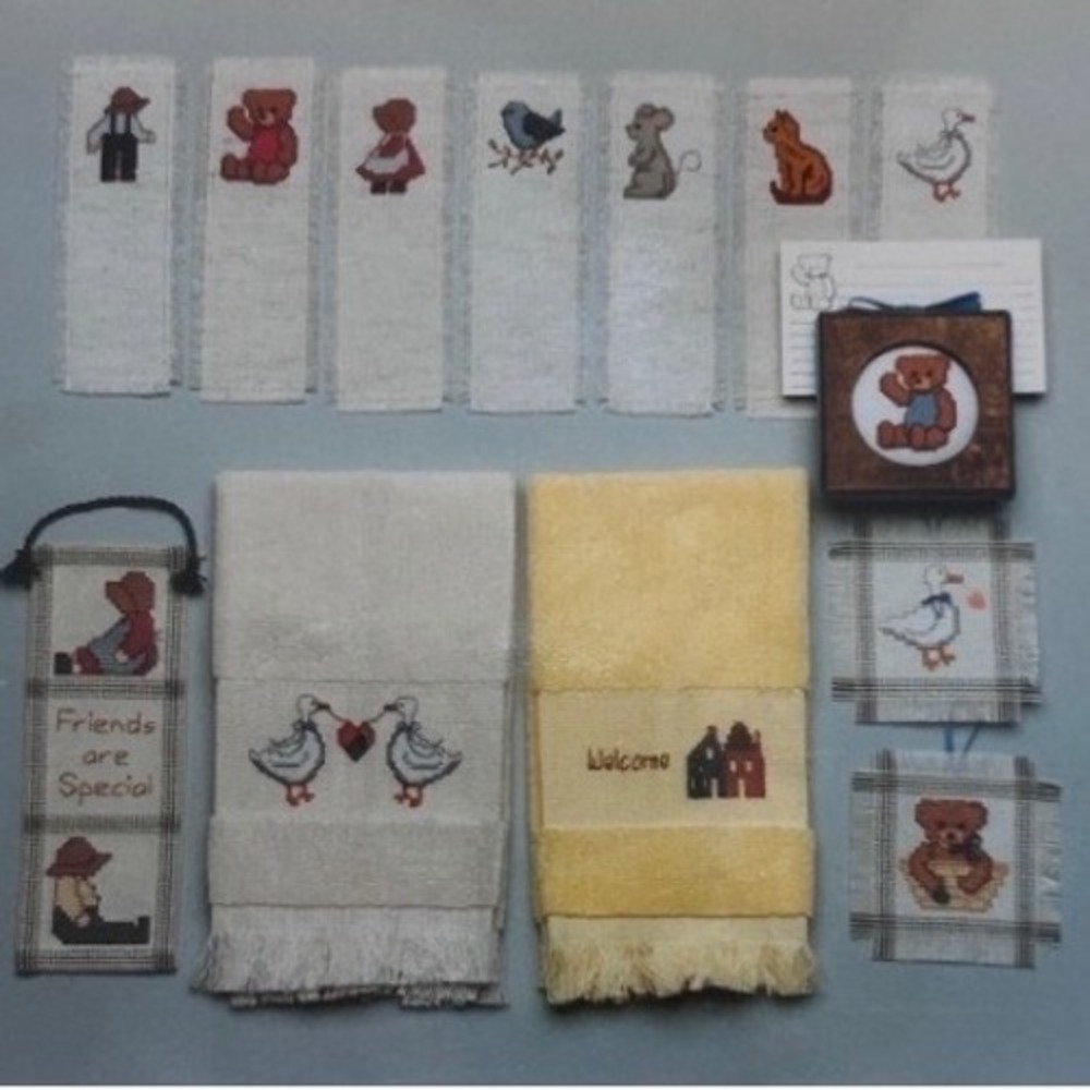 Cottagecore Homespun Stitches Cross Stitch Pattern Paper OS Multi Patterns